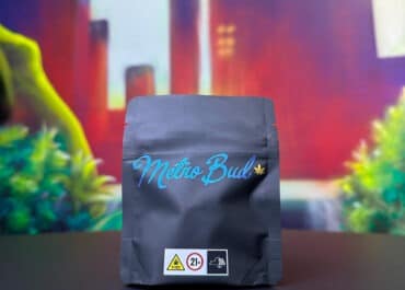 metrobud flower black bag