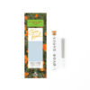 Stone Road Sour Mango Diesel pre-roll in glass tube with floral packaging, 100% natural concentrate-infused cannabis.