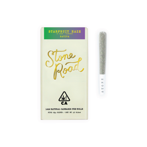 Starfruit Haze - Hash & Diamonds Infused 5 Pack Pre-rolls | Stone Road