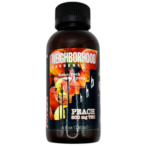 Peach Nano-Infused Syrup - 500mg Neighborhood Gardens