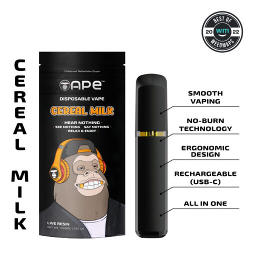 Cereal Milk - 1g Live Resin Disposable | APE APE