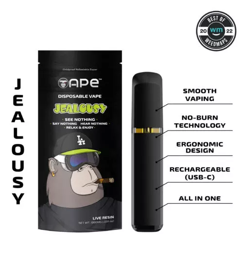 Jealousy – 1g Live Resin Disposable Vape | APE