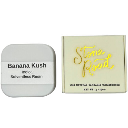 Banana Kush Indica Solventless Rosin | 1G Stone Road MetroBud