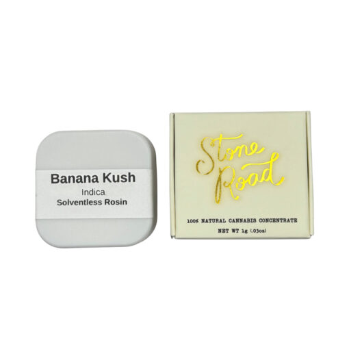 Banana Kush Solventless Rosin | 1G Stone Road