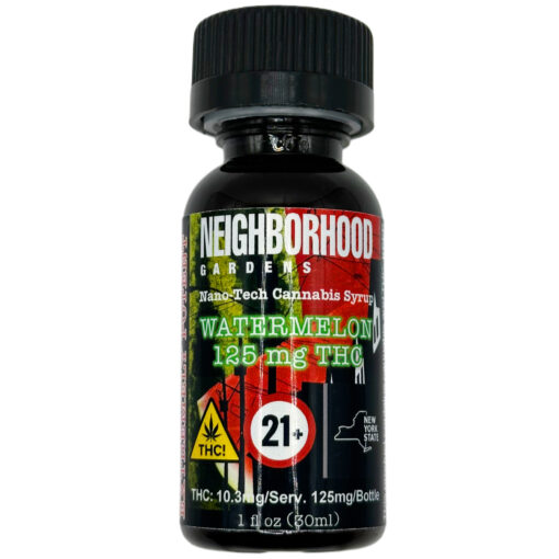 Watermelon Nano-Infused Syrup - 1oz (125mg) | Neighborhood Gardens Neighborhood Gardens