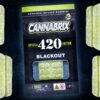 Special edition cannabis gummies package, labeled Cannabrix 420 Blackout, with 1000mg THC.