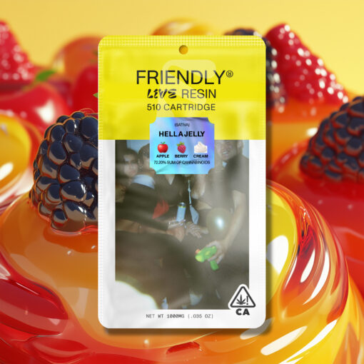 Hella Jelly | 1g Live Resin Cartridge | Friendly Resin