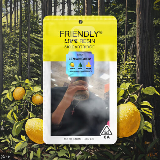 Lemon Chem  | 1g Live Resin Cartridge | Friendly Resin