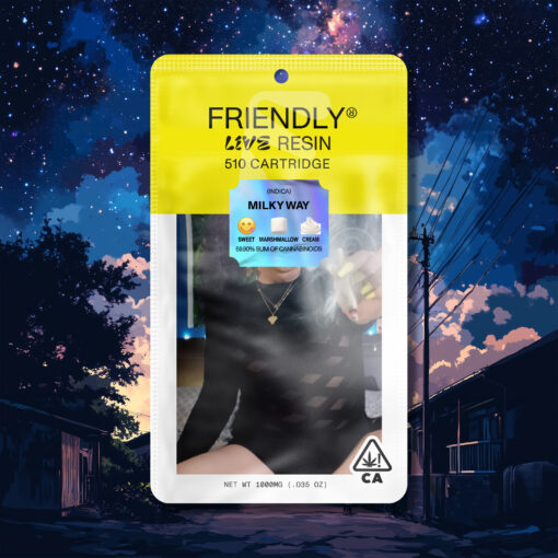 Milky Way | 1g Live Resin Cartridge | Friendly Resin