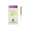 Stone Road Forbidden Berry Kush pre-roll packaging with joint, featuring hash and THC diamonds.
