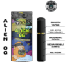 Alien OG disposable vape featuring ergonomic design, no-burn tech, and USB-C rechargeability. Best of Weedmaps 2022.