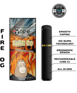 Fire OG- 1g Live Resin Disposable | APE