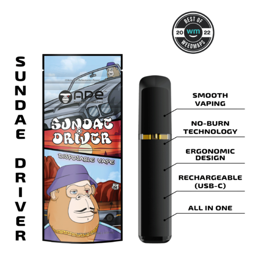 Sundae Driver - 1g Live Resin Disposable | APE