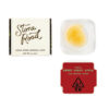Stone Road Indica Sweet Candy Apple Sauce, 1g container, organic cannabis concentrate packaging.