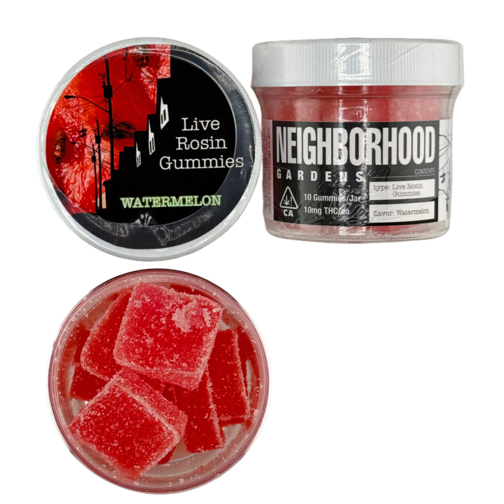 Watermelon - 100mg Live Rosin Gummies | Neighborhood Gardens