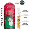 Black Mamba vape cartridge by Ape, featuring ceramic mouthpiece and glass construction for premium cannabis experience.