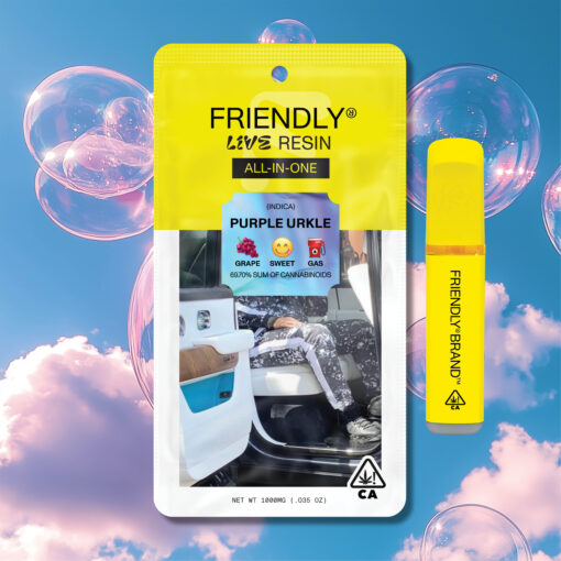 Purple Urkle - 1G Live Resin Disposable Vape | Friendly