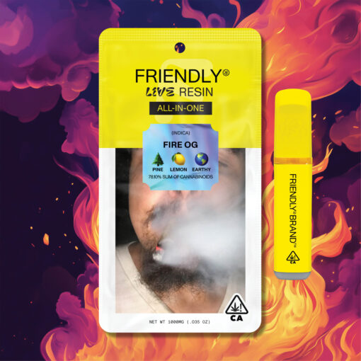 Fire OG - 1G Live Resin Disposable Vape | Friendly