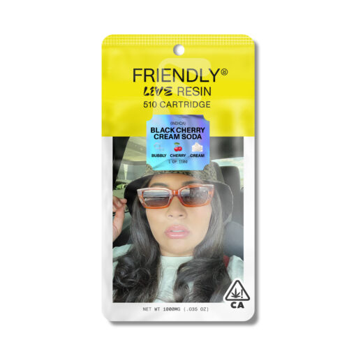 Black Cherry Cream Soda | 1g Live Resin cart  | Friendly