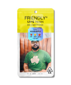 Sour Apple | 1g Live Resin cart  | Friendly