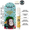 APE Statue of the Liberty Haze vape cartridge packaging with ceramic mouthpiece and stainless steel construction.