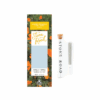 Stone Road Golden Pineapple cannabis pre-roll packaging with floral design and glass tube.