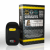 APE vape product packaging featuring Rainbow Kush strain with awards and user experience icons.