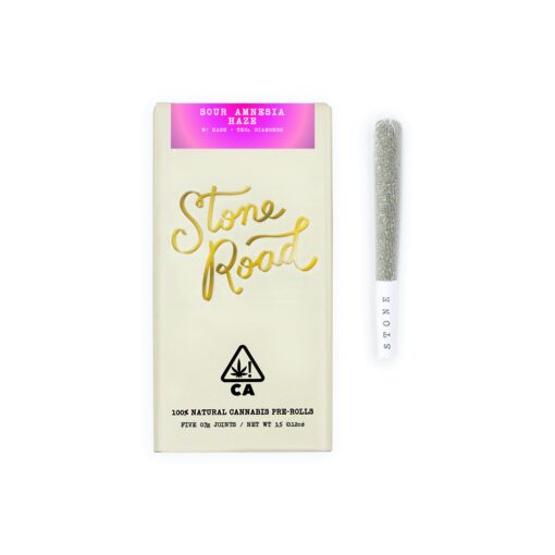 Sour Amnesia Haze – Infused 10 Pack Pre-rolls | Stone Road