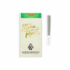 Stone Road Watermelon Sunset cannabis pre-roll package with joint. Premium natural cannabis product display.