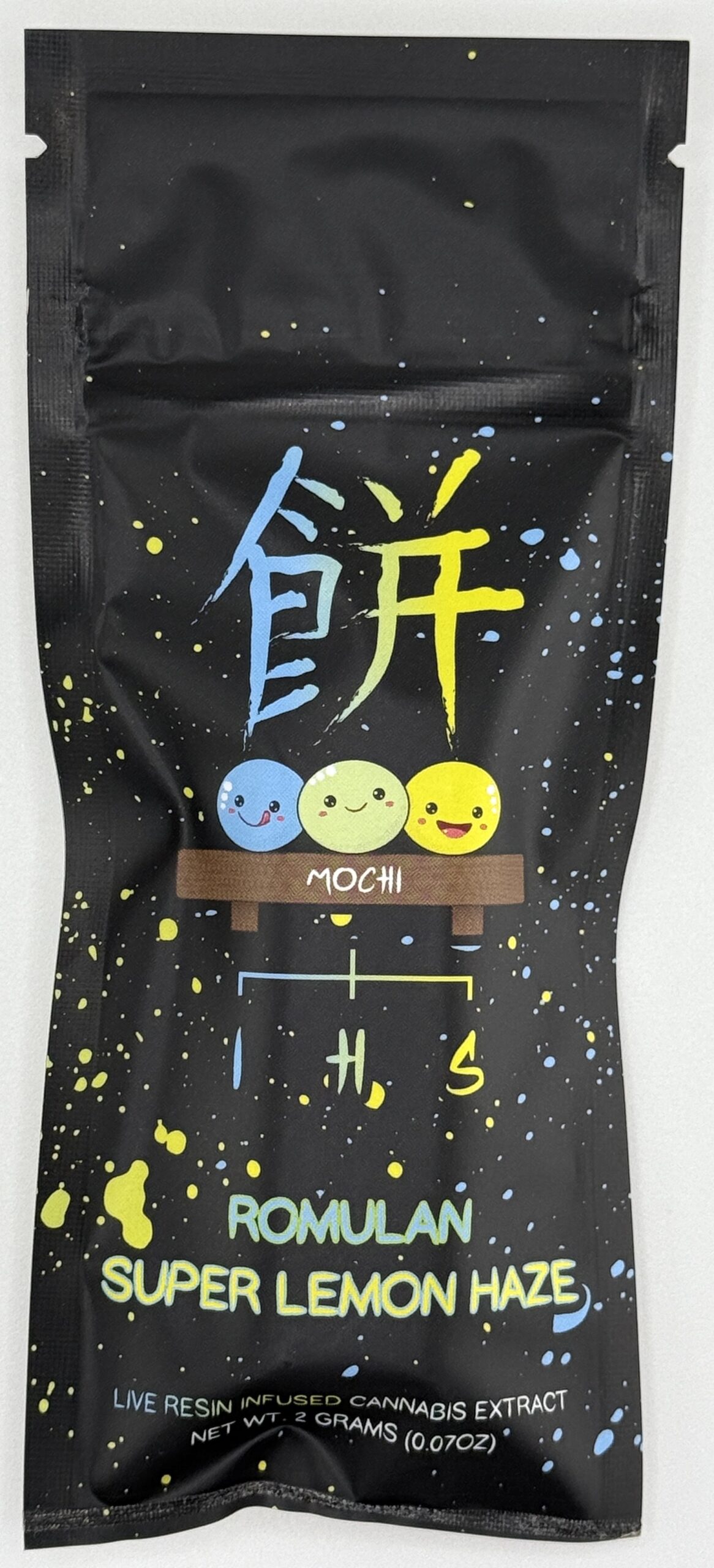 Romulan(Indica) & Super Lemon Haze(Sativa) - 2g Live Resin Infused Disposable Vape | Mochi 1 Romulan(Indica) & Super Lemon Haze(Sativa) - 2g Live Resin Infused Disposable Vape | Mochi