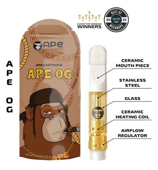 Ape OG – 1g Live Resin Cartridge | APE