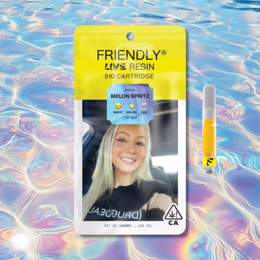 Melon Spritz – 1g Live Resin Cartridge | Friendly