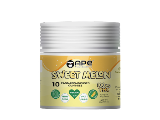 Sweet Melon - 100mg Gummies | APE 1 Sweet Melon - 100mg Gummies | APE