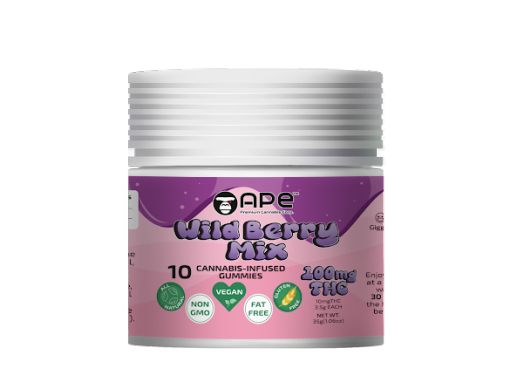 Wild Berry Mix - 100mg Gummies | APE 1 Wild Berry Mix - 100mg Gummies | APE