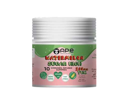 Watermelon Sugar High - 100mg Gummies | APE 1 Watermelon Sugar High - 100mg Gummies | APE