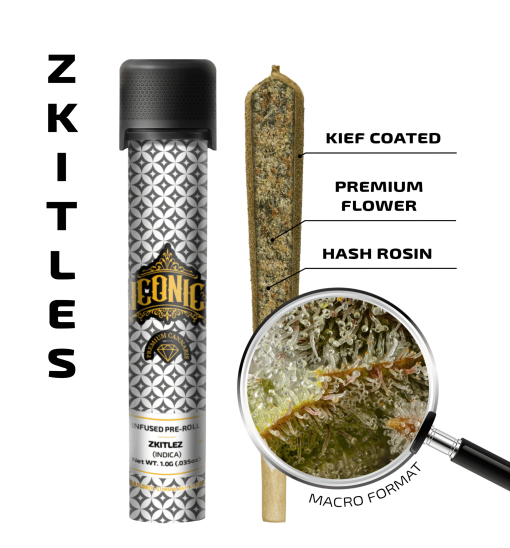 Zkitlez – 1G Infused Preroll | Iconic