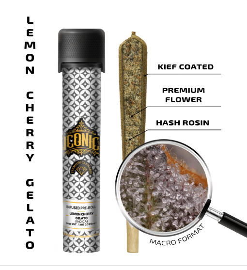 Lemon Cherry Gelato – 1G Infused Preroll | Iconic
