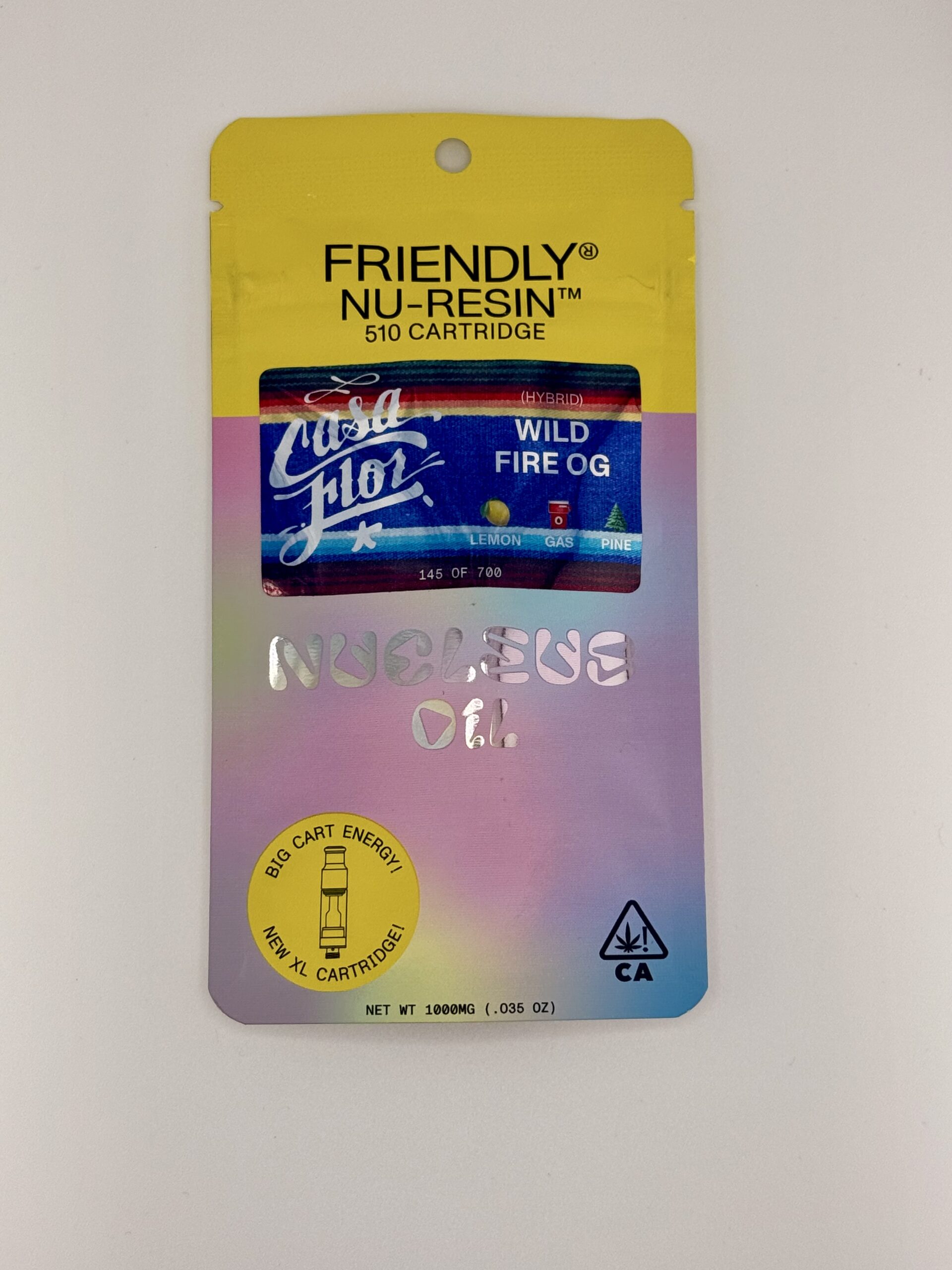 Wild Fire Og – 1g Nu- Resin Cartridge | Friendly