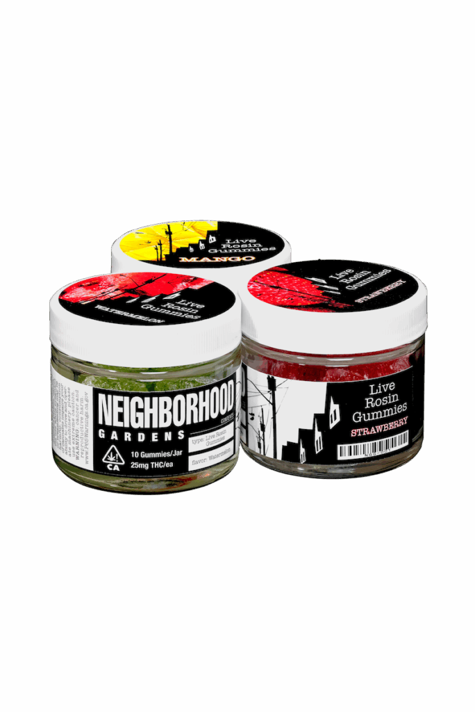 Strawnana - 1000mg Live Rosin Gummies | Neighborhood Gardens