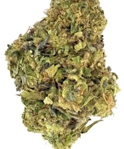 Close-up of high-quality cannabis bud with vibrant green color and unique texture, perfect for medicinal or recreational use.