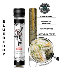 Blueberry x Skywalker - 2.4g Indica Hash Rosin Blunt | APE