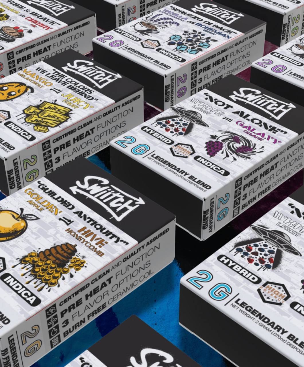 Vanilla Latte Harmony(Hybrid) x Bohemian Berry(Indica) - 2g Disposable Vape | Swiitch 1 Vanilla Latte Harmony(Hybrid) x Bohemian Berry(Indica) - 2g Disposable Vape | Swiitch