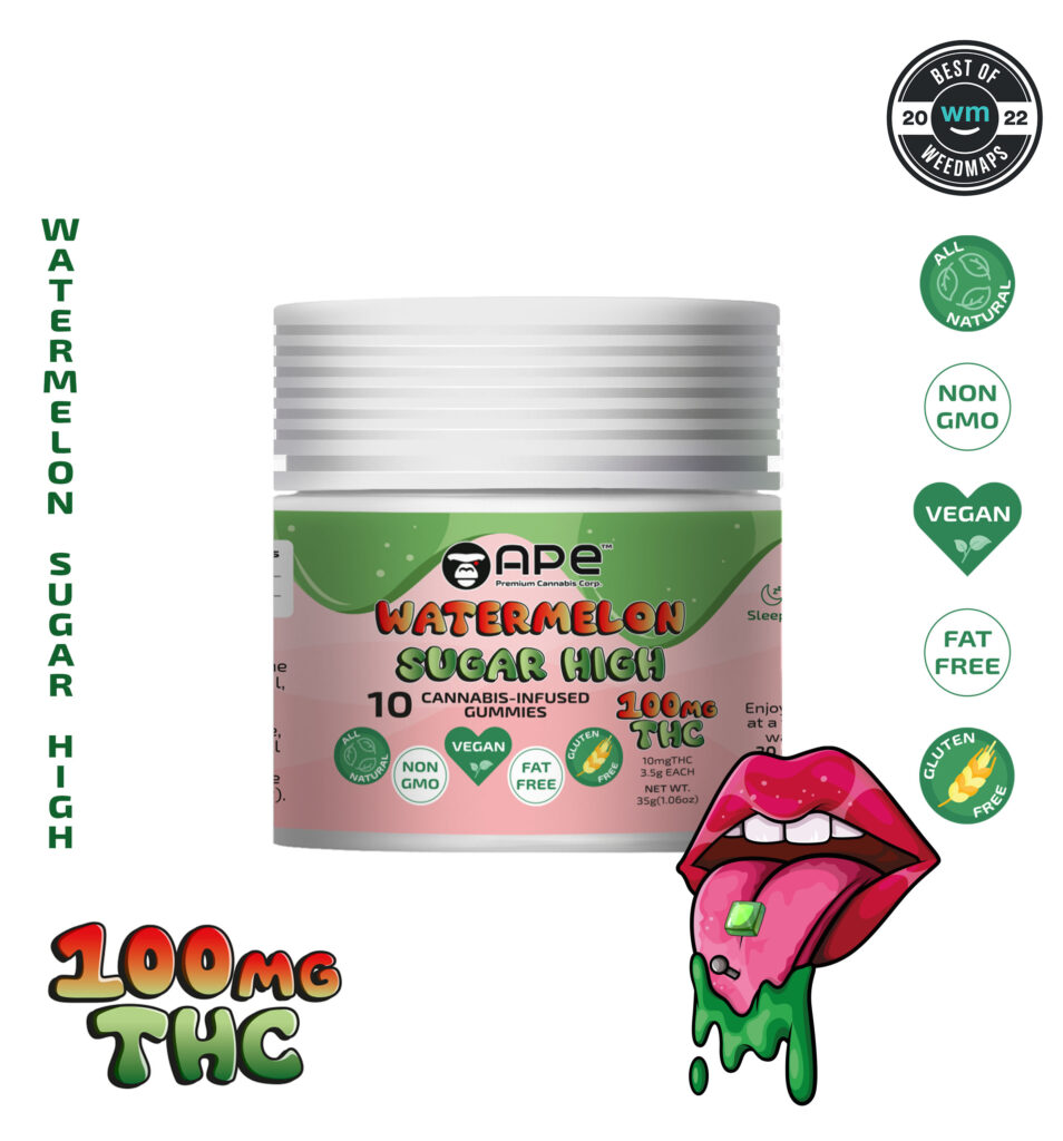 Watermelon - 100mg Gummies | APE