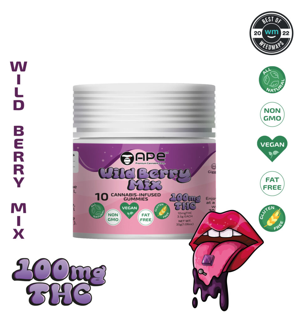 Wild Berry Mix - 100mg Gummies | APE