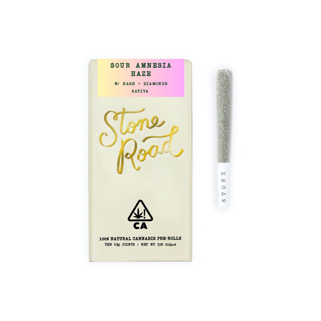 Sour Amnesia Haze – Infused 10 Pack Pre-rolls | Stone Road
