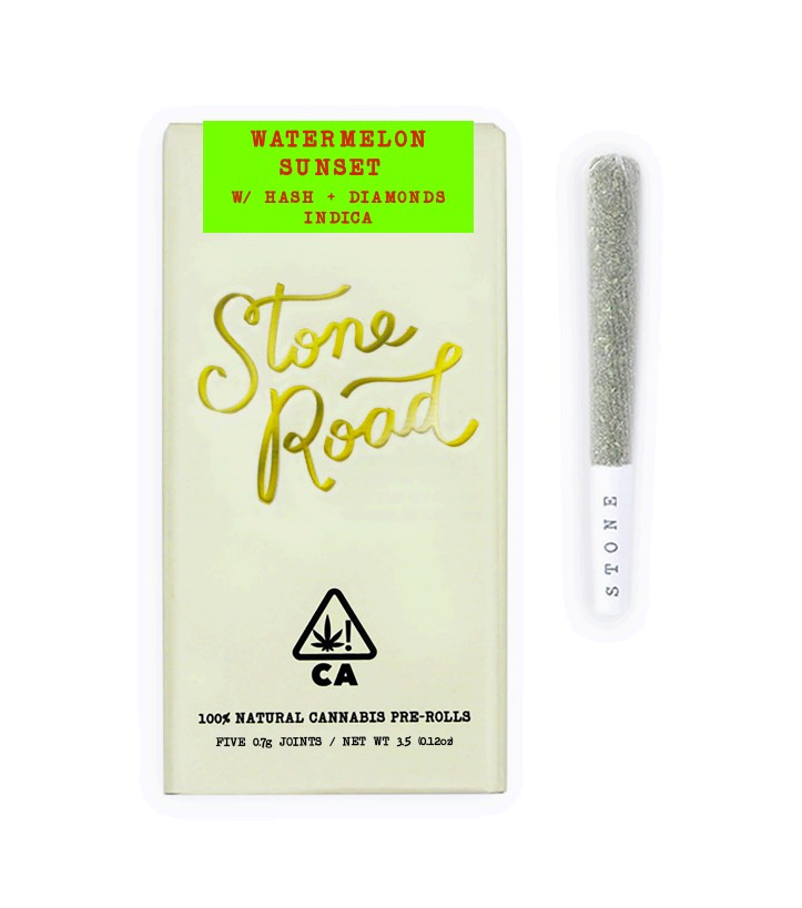 Watermelon Sunset – Infused 5 Pack Pre-rolls | Stone Road 1 Watermelon Sunset – Infused 5 Pack Pre-rolls | Stone Road