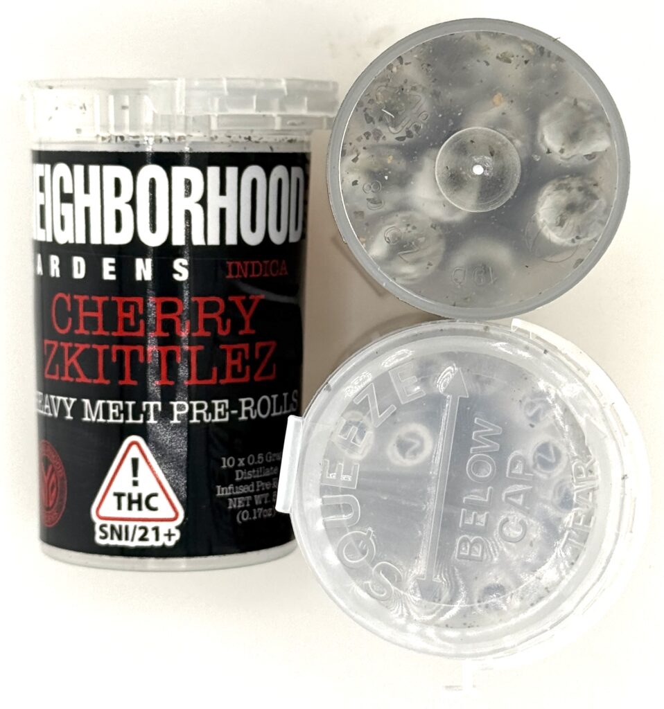 Cherry Zkittlez – 10×0.5g  Infused Pre-Rolls Pack | Neighborhood Gardens