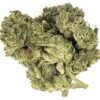 Close-up of green cannabis buds with frosty trichomes, showcasing texture and richness of the strain.