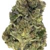 Close-up of a cannabis bud showcasing rich colors and crystalline trichomes, highlighting its quality and texture.