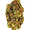 Close-up of a cannabis bud showcasing its vibrant green color and dense texture, emphasizing quality and potency.